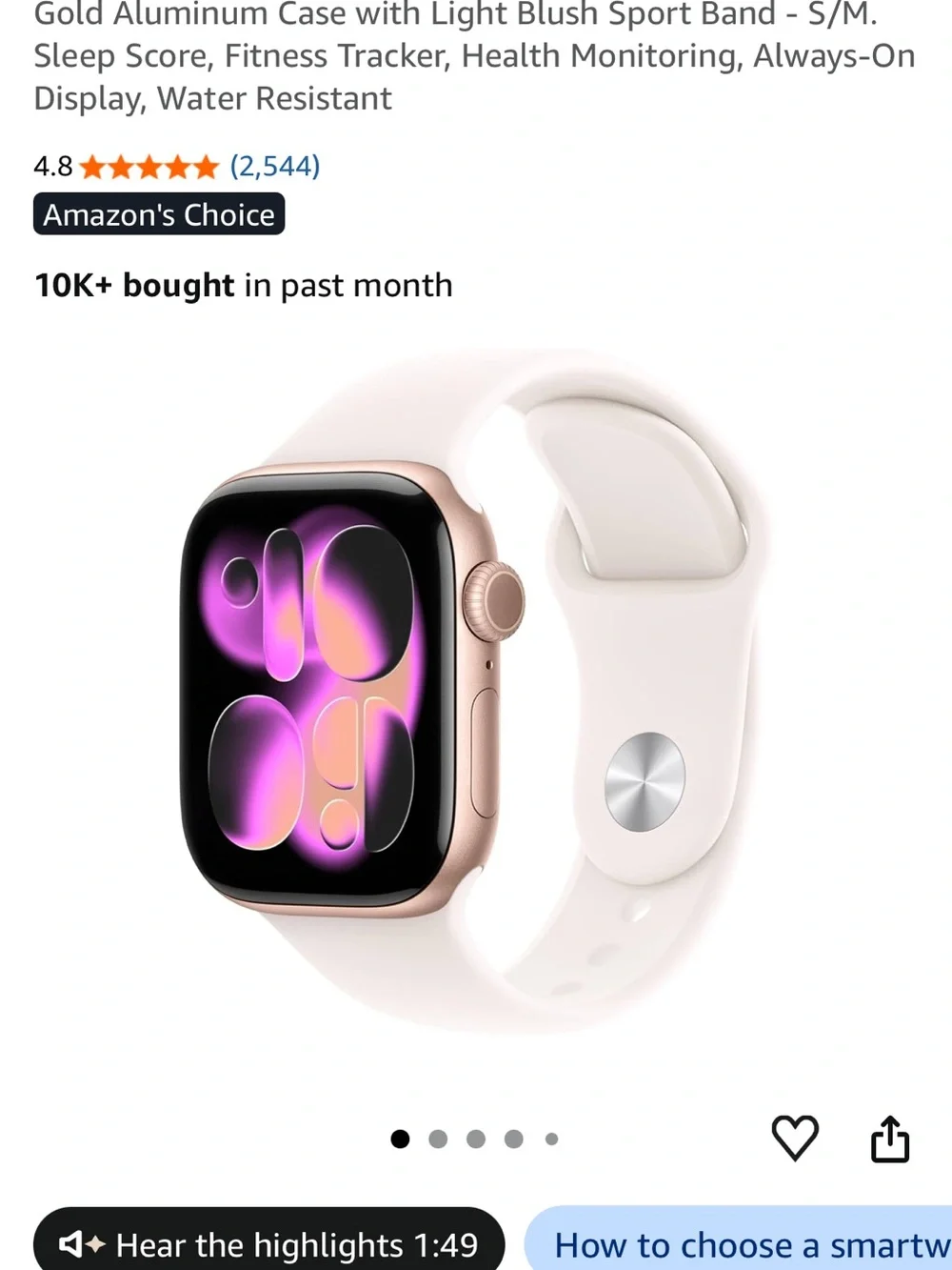 Apple smartwatch series